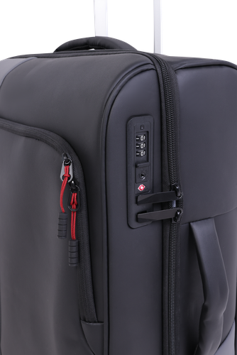 

Чемодан INWIN р. M 24", черный, серый, Арт. JX2601-M