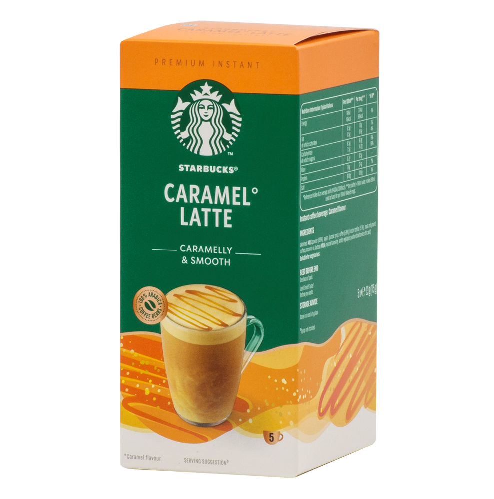 

Напиток кофейный Starbucks Карамельный латте растворимый 5 шт. х 23 г
