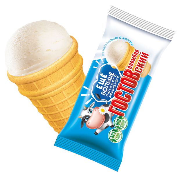 

Мороженое Гостовский пломбир ванильный в вафельном стаканчике 90 г