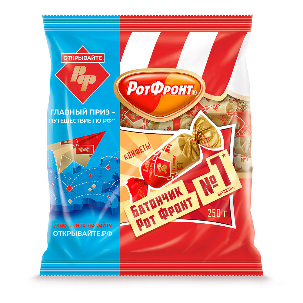 

Конфеты Рот Фронт батончики 250 г
