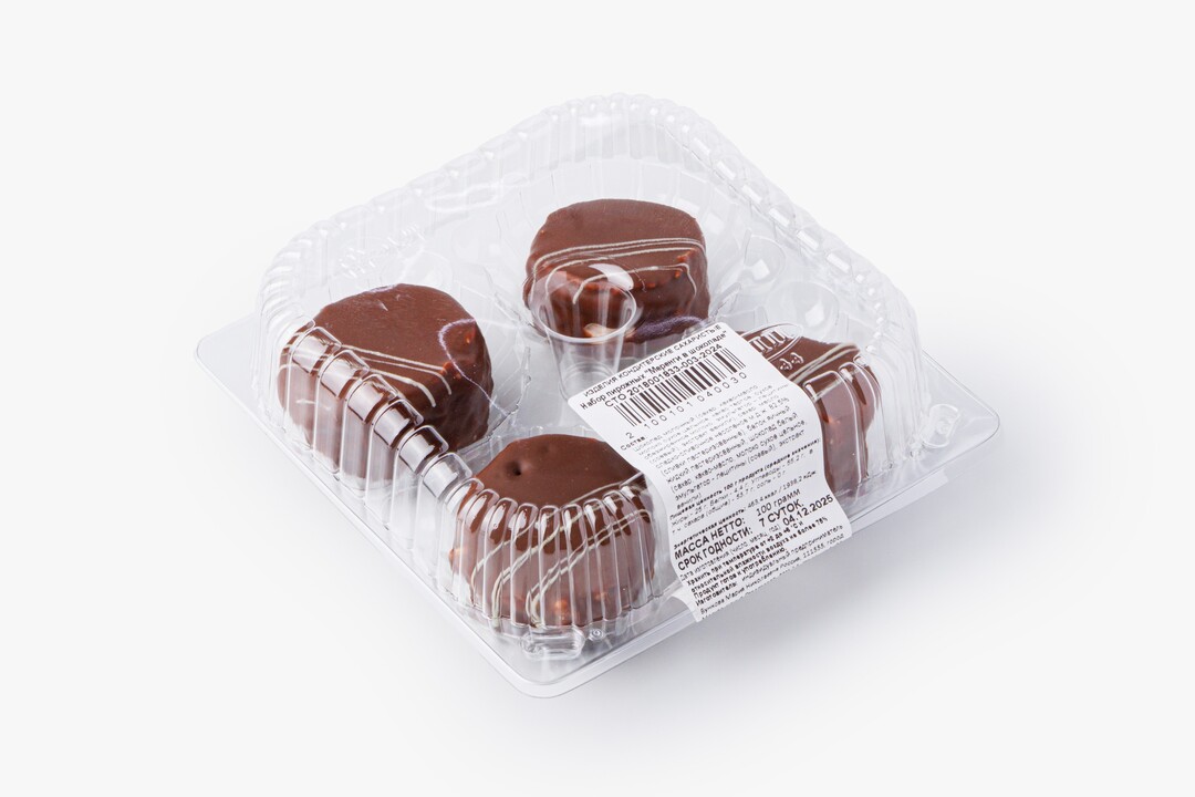 

Набор пирожных Меренги в шоколаде 4 шт. 100 г