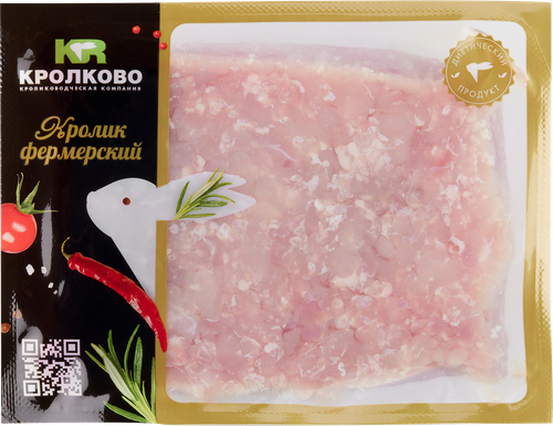 

Фарш Кролково из мяса кролика охлажденный 500 г