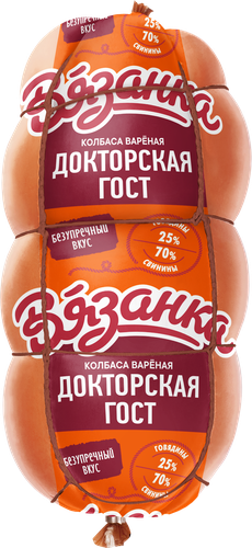 

Колбаса Вязанка Докторская вареная ГОСТ 400 г