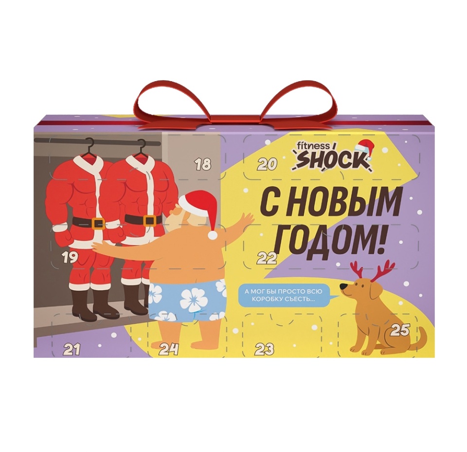 

Адвент календарь FitnesShock 14 окошек 740 г