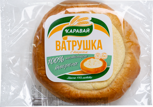 

Ватрушка Каравай с творогом 110 г