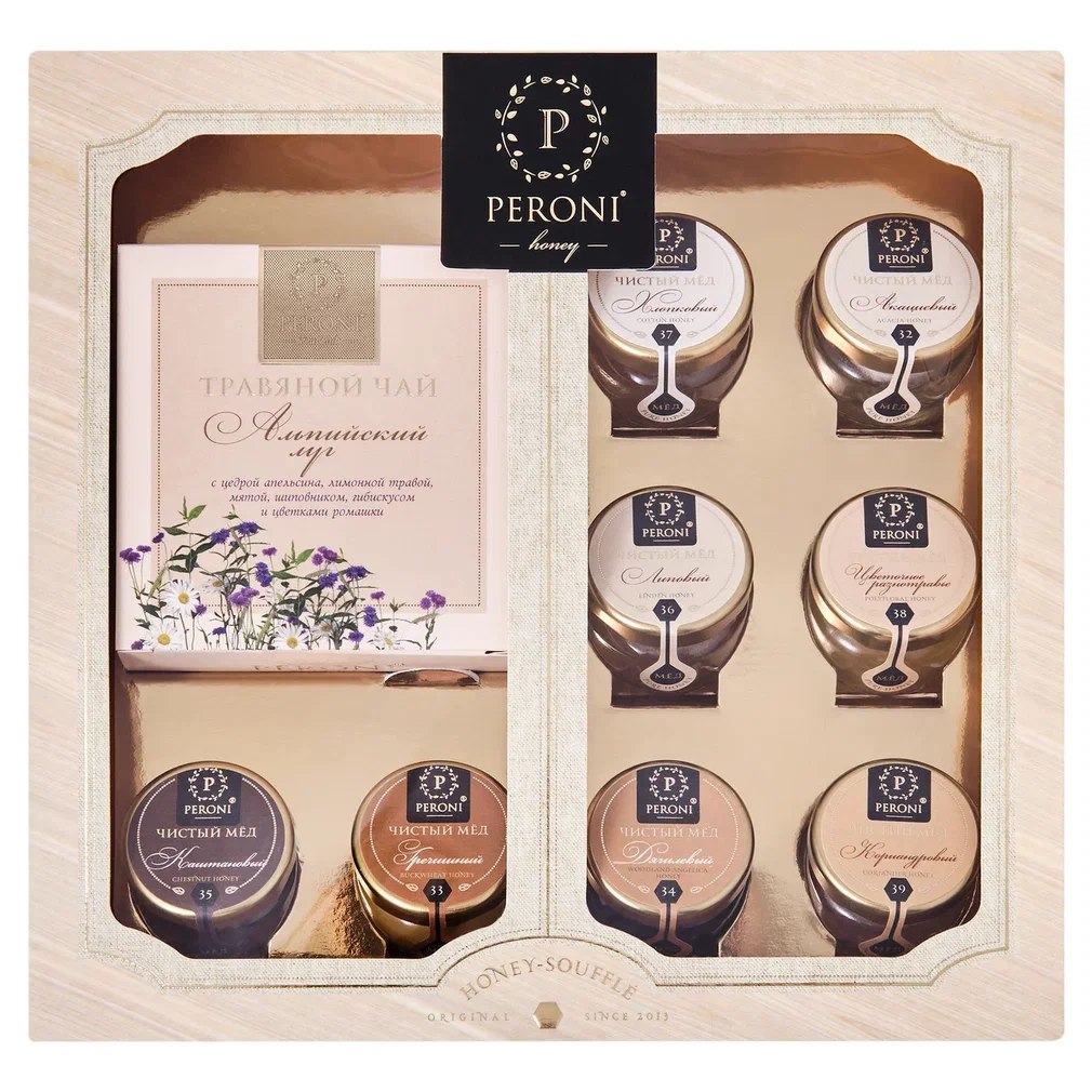 

Подарочный набор Peroni Чай&Мёд Альпийский луг 275 г