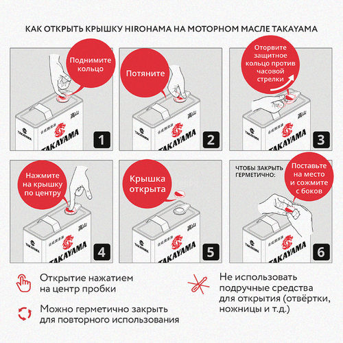 

Масло моторное полусинтетическое Takayama API SL/CF 10W-40 4 л