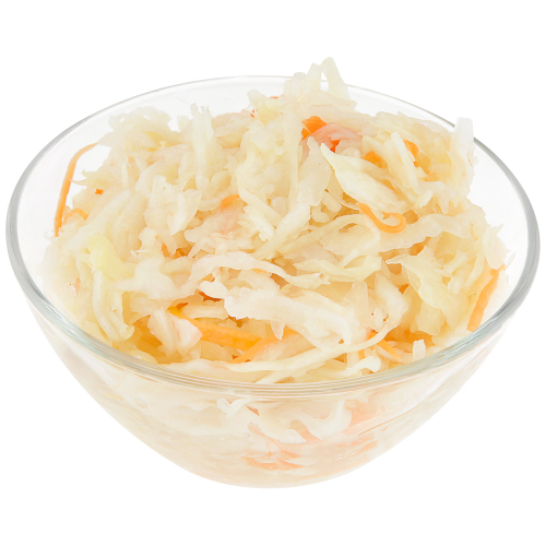 

Капуста Белоручка квашеная шинкованная с морковью и хреном 500 г