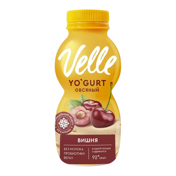 

Продукт овсяный Velle Вишня питьевой ферментированный 230 г