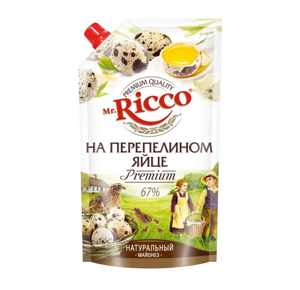 

Майонез Mr.Ricco на перепелином яйце 67% 400 мл
