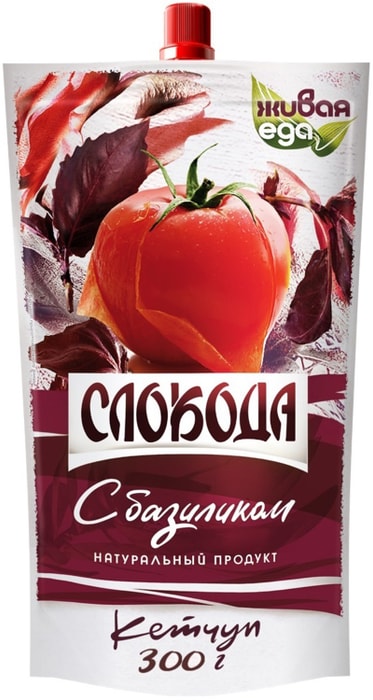 

Кетчуп Слобода с базиликом 300 г