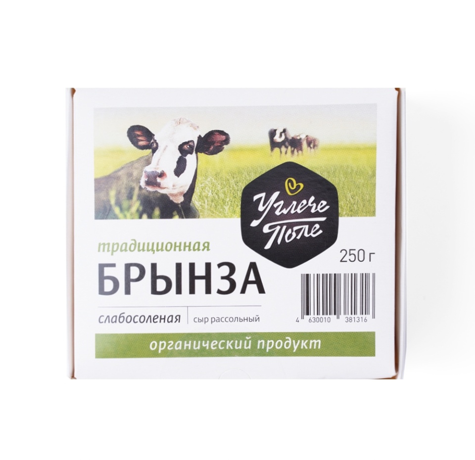 

Сыр рассольный Брынза Углече Поле 250г, Россия