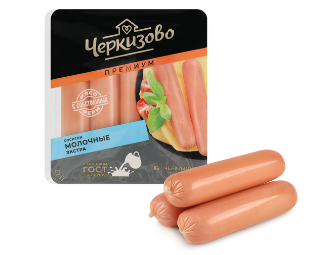 

Сосиски Черкизово Premium Молочные Экстра 400 г