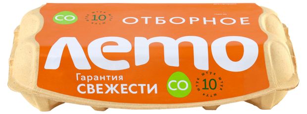 

Яйца столовые Лето отборной категории С0 коричневое 10 шт.