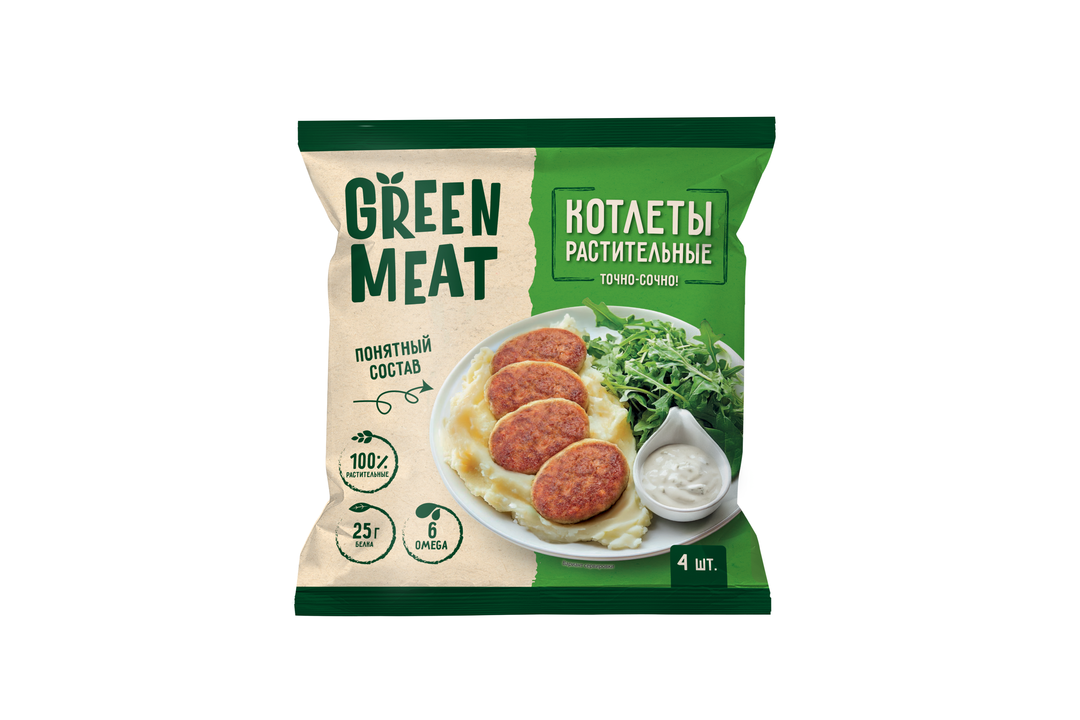 

Котлеты Зеленое мясо (Green Meat) растительные 280 г