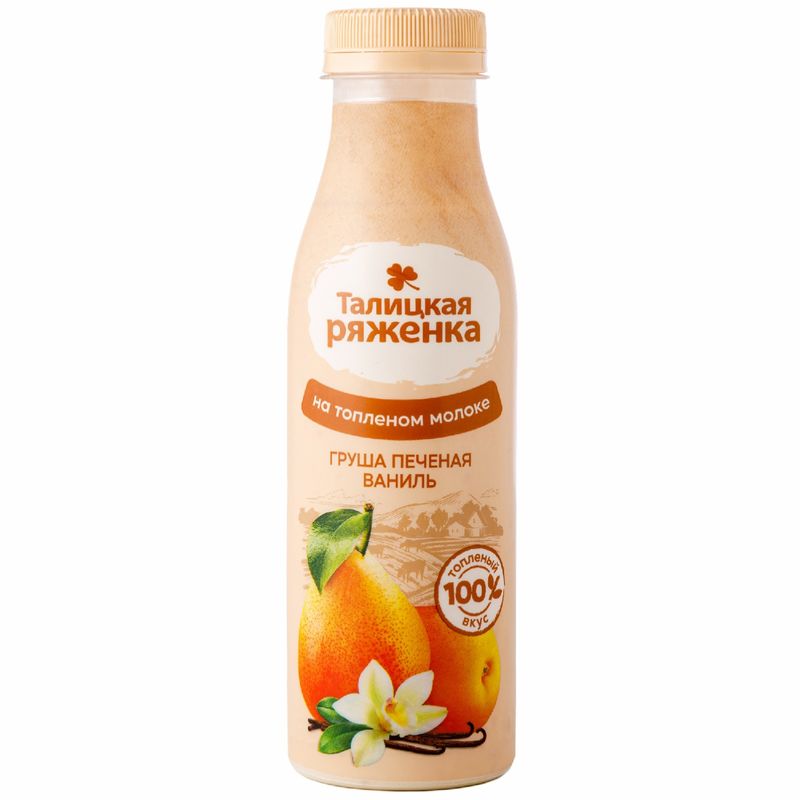 

Ряженка Талицкое Груша печеная, Ваниль 3% 350 г