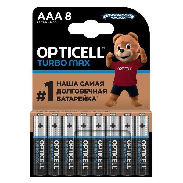 

Батарейки Opticell Turbo Max ААА 8 шт.