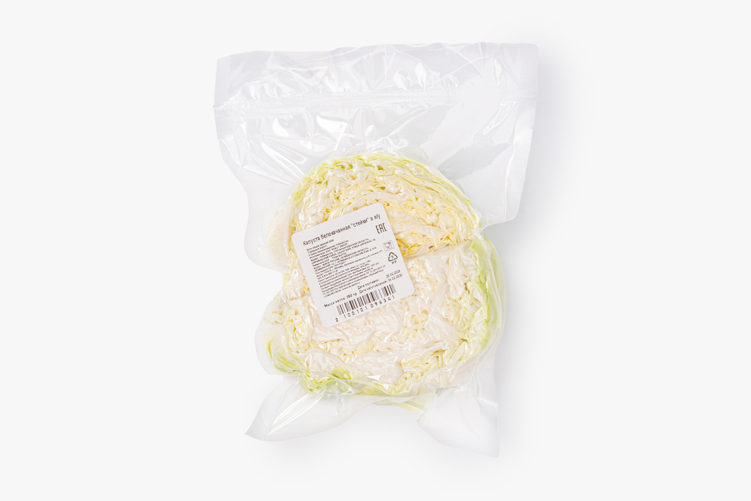 

Капуста белокочанная стейки в вакуумной упаковке 350 г