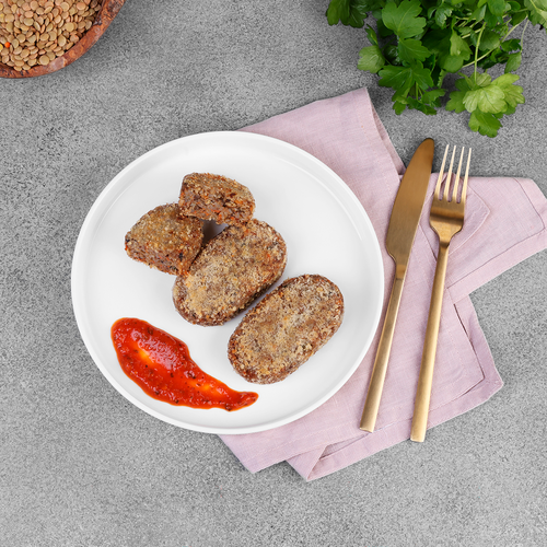 

Котлеты Creative Kitchen из чечевицы с томатным соусом 215 г