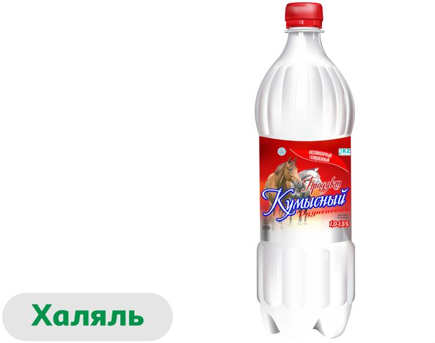 

Напиток Рудненский Кумысный газированный 1-1.5% 1 л