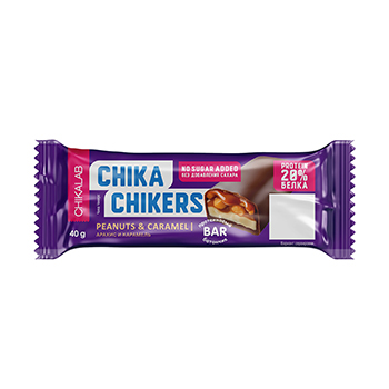 

Батончик протеиновый Chikalab Чика-чикерс (Chika chikers) арахис карамель 40 г