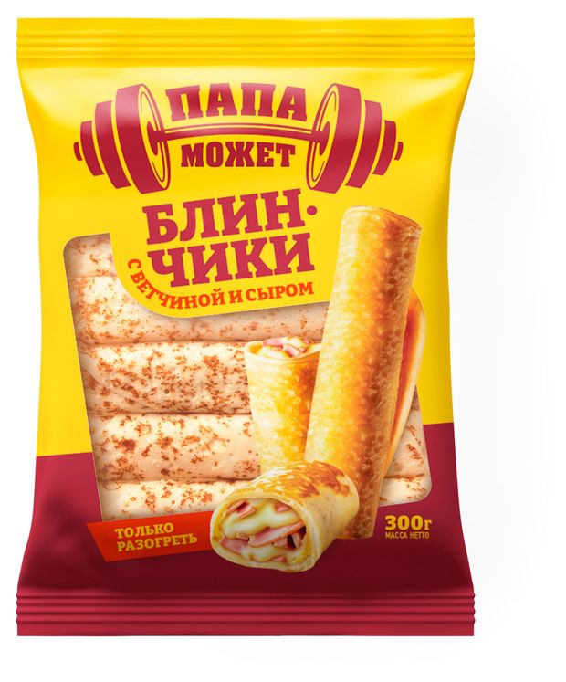 

Блинчики Останкино с ветчиной и сыром замороженные 300 г