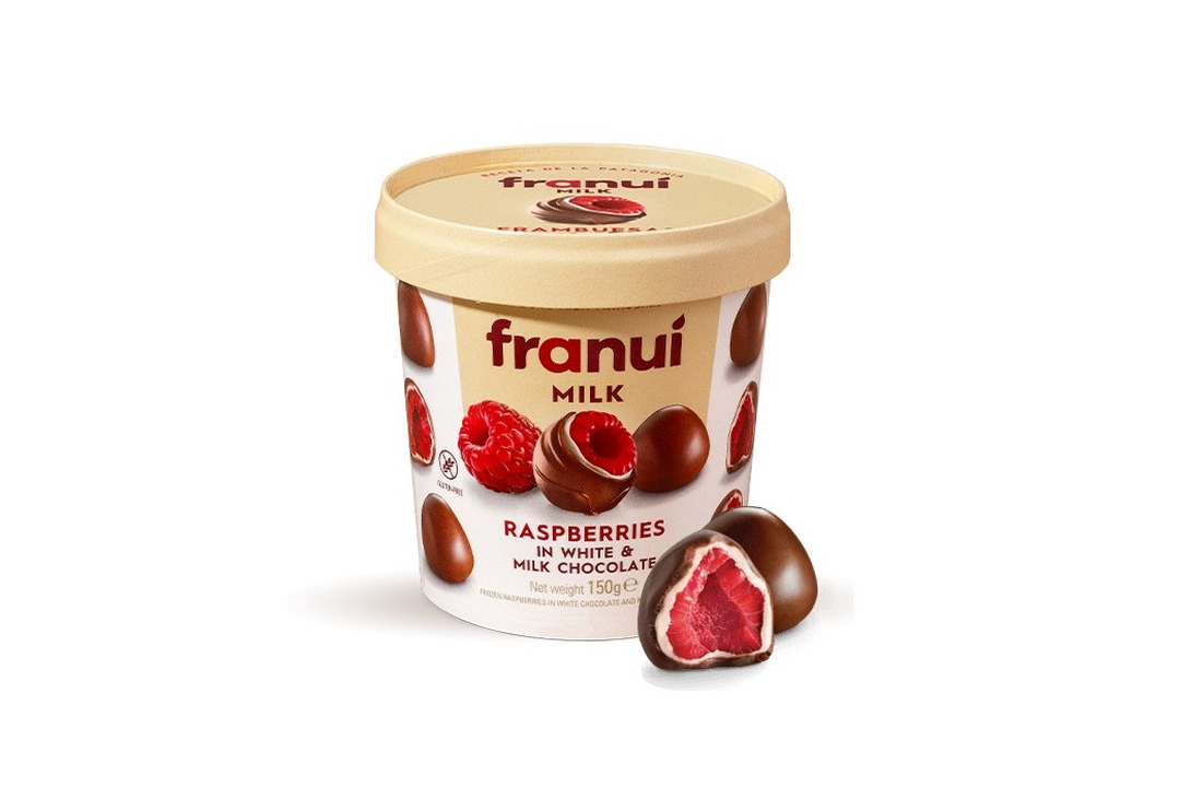 

Малина Franui в белом и молочном шоколаде замороженная 150 г