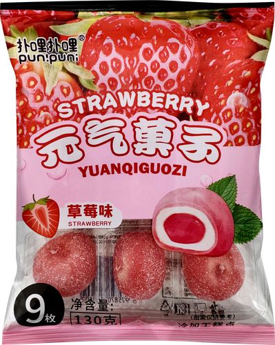 

Моти Yuanqiauozi Клубника 130 г