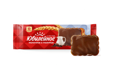 Печенье Юбилейное С глазурью молочное витаминизированное 116 г 