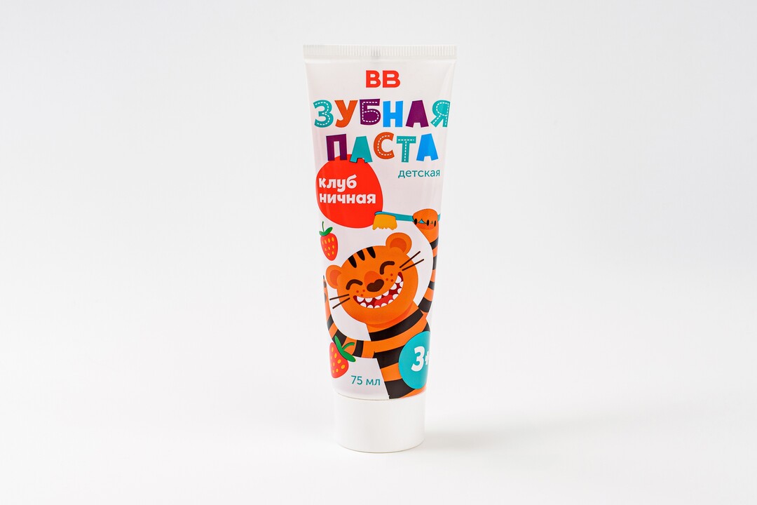 

Паста зубная детская ВкусВилл "Клубника" 75 мл