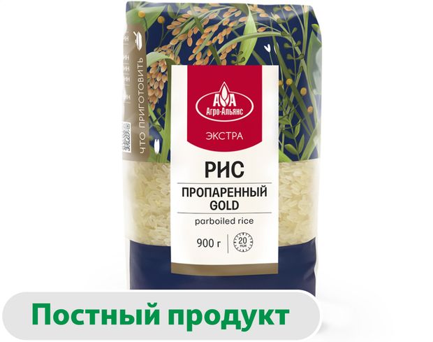 

Рис Агро-Альянс Gold Экстра элитный пропаренный 900 г