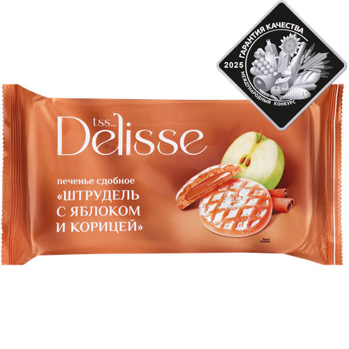 

Печенье сдобное DELISSE Штрудель с яблоком и корицей, 255 г