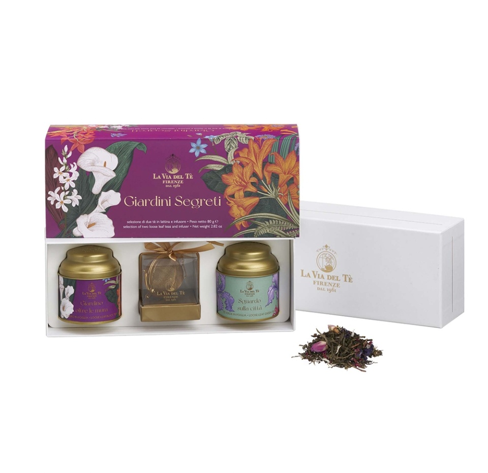 

Подарочный чайный набор La Via Del Te Тайные сады с ситечком 80 г