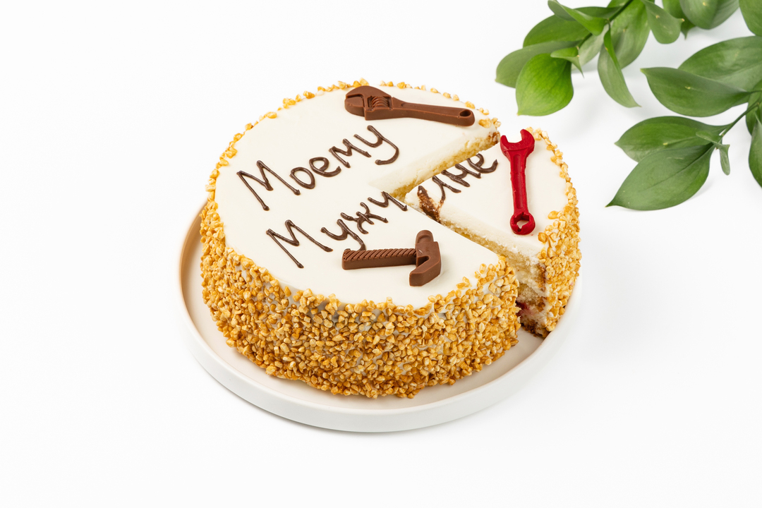 

Торт биг-бенто ВкусВилл Моему мужчине клубника-малина 640 г