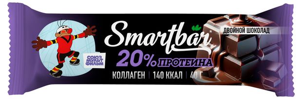 

Протеиновый батончик Smartbar Protein в темной глазури с двойным шоколадом 40 г