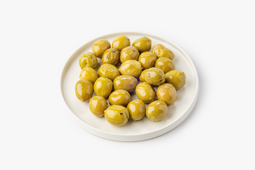 

Оливки ВкусВилл Халкидики зеленые с косточкой в оливковом масле 200 г