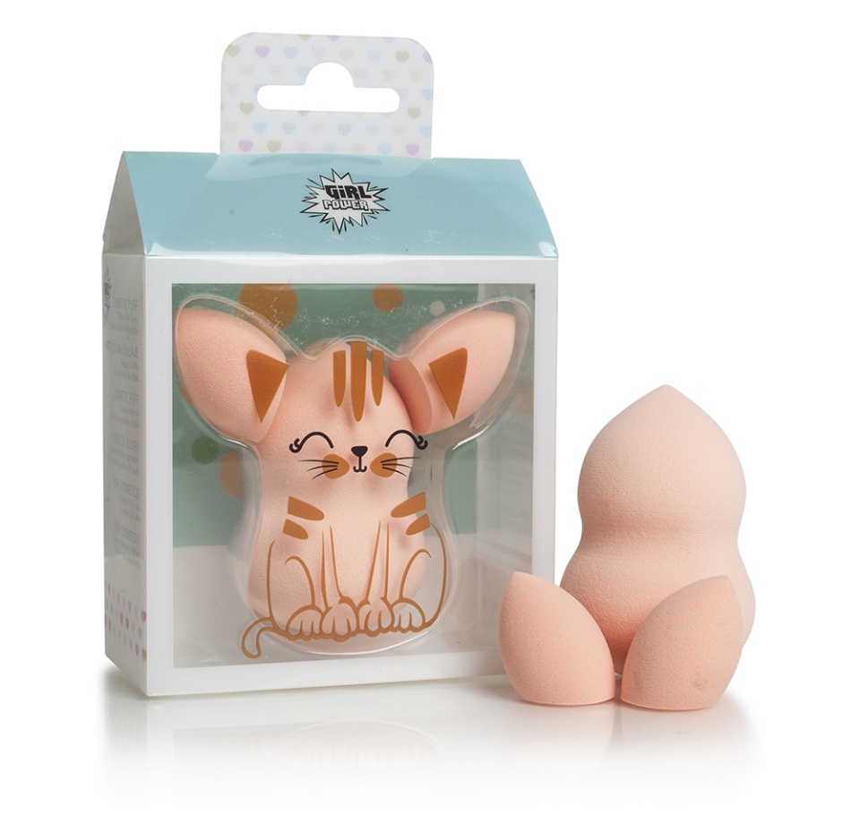 

Набор спонжей для макияжа «Котик», Girl Power, 3 шт., Китай