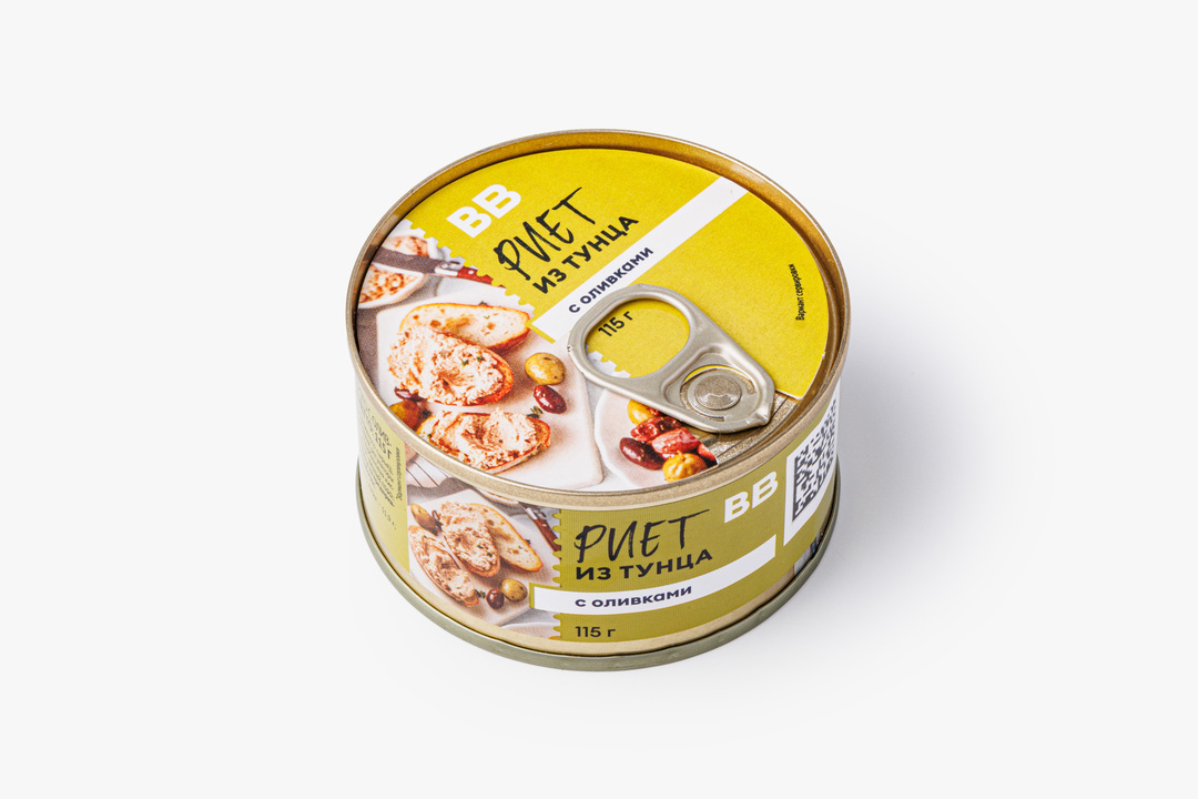 

Риет ВкусВилл из тунца с оливками 115 г