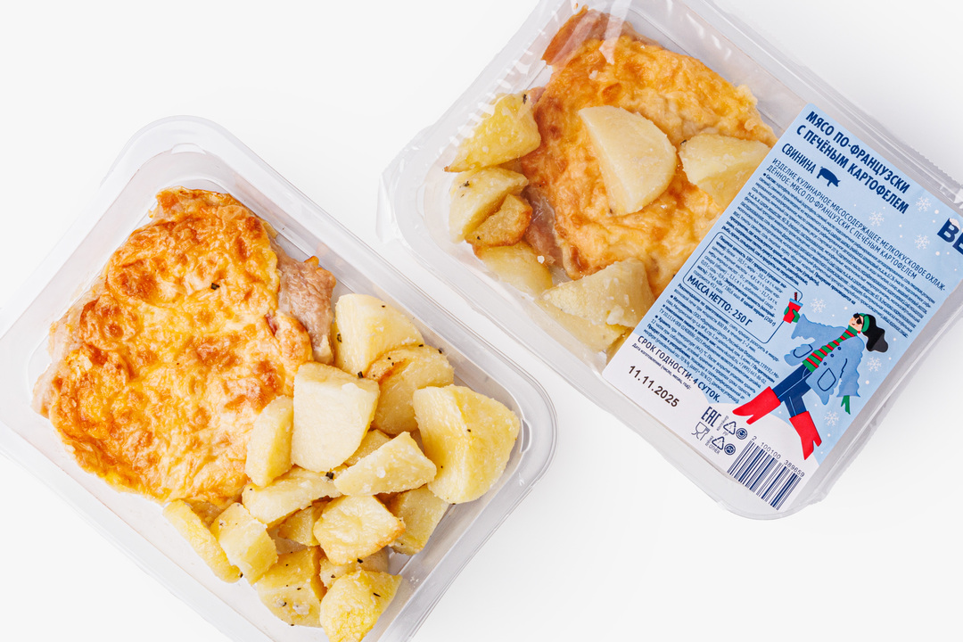 

Мясо по-французски ВкусВилл с печеным картофелем 250 г