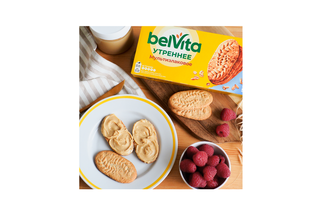 

Печенье BelVita Утреннее витаминизированное со злаковыми хлопьями 225 г