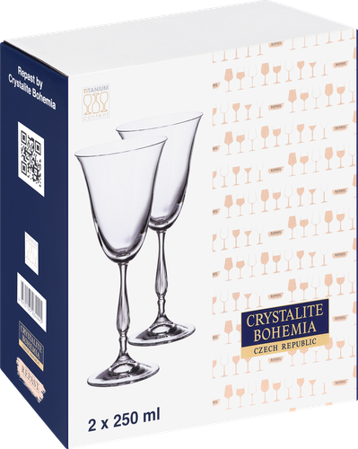 

Набор бокалов для вина Bohemia Fregata 250 мл 2 шт.