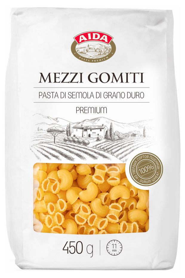 

Макароны Aida Mezzi Gomiti рожки 450 г