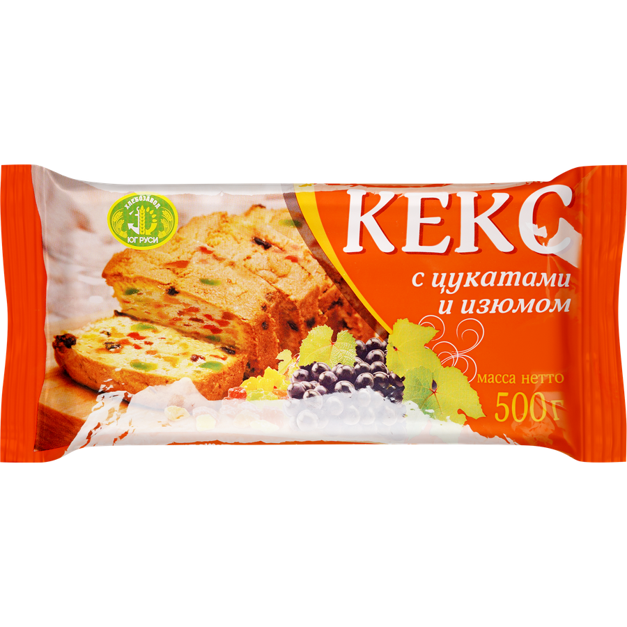 

Кекс Хлебозавод Юг Руси с цукатами и изюмом 500 г