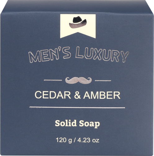 

Подарочный набор Men's Luxury Cedar&Amber: Шампунь 250 мл, Гель для душа 150 мл, Мыло 120 г, Мочалка 1 шт.