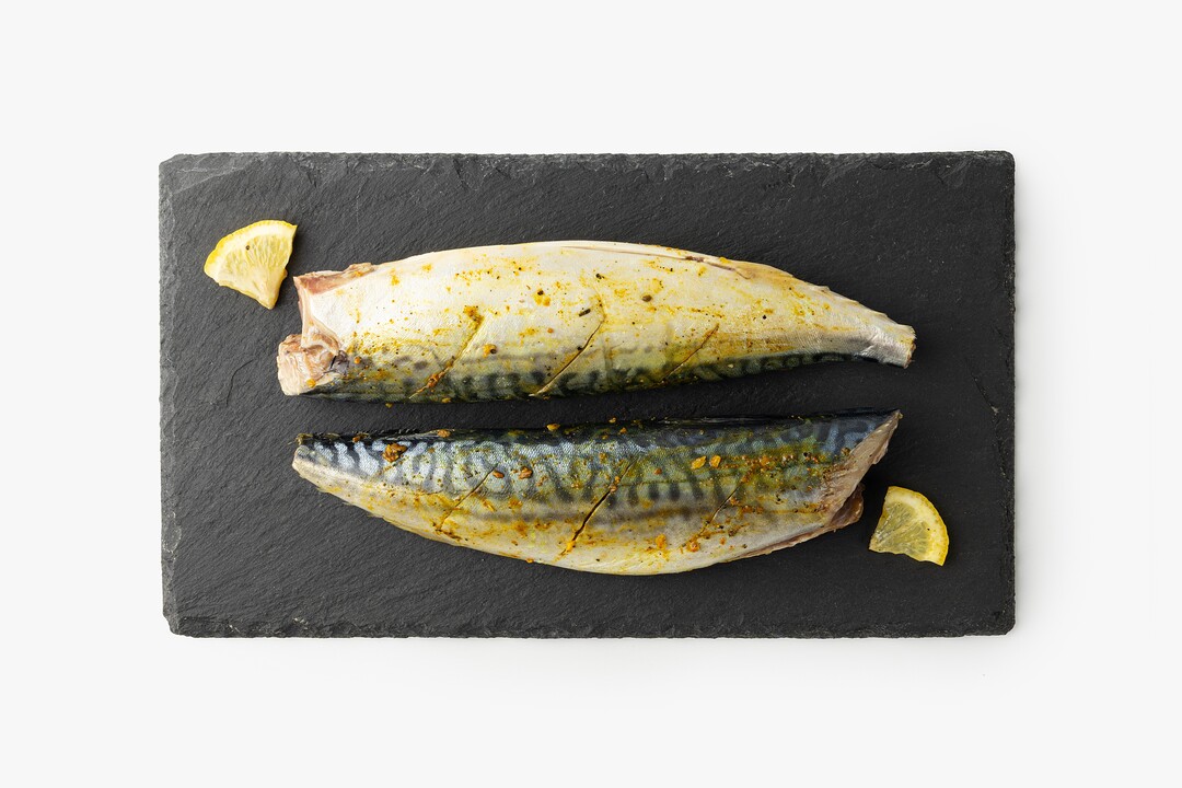 

Скумбрия тушка ВкусВилл со специями и оливковым маслом охлажденная весовая