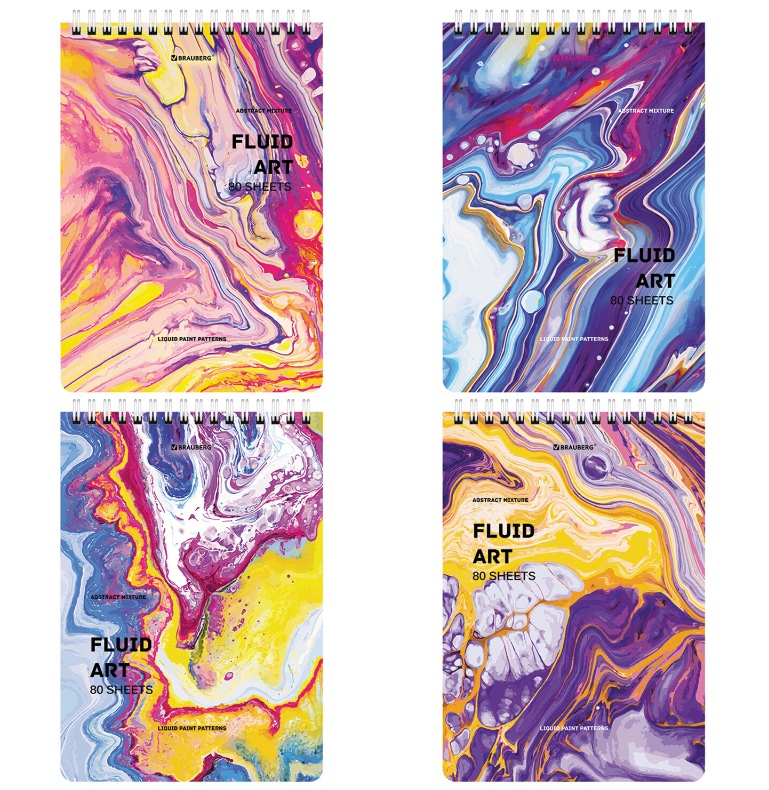 

Блокнот Brauberg Colorful art, 80 листов, в клетку, 1 шт., в ассортименте