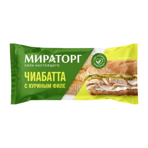 

Чиабатта Мираторг Цезарь с куриным филе 165 г