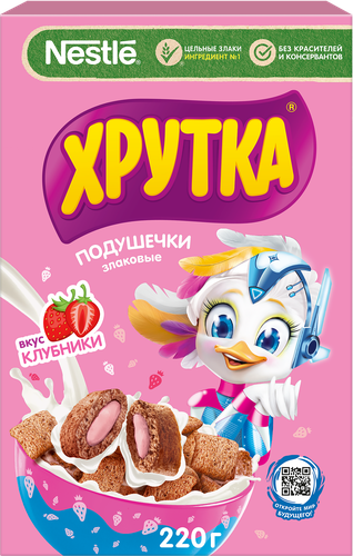 

Подушечки Хрутка со вкусом клубники 220 г