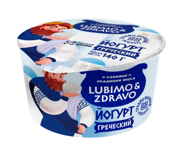 

Йогурт Lubimo&Zdravo Греческий 2.5% 140 г