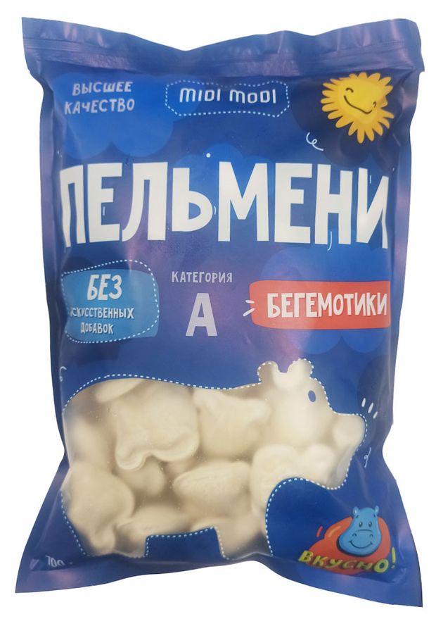 

Пельмени Midi Modi Бегемотики 700 г